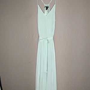 Victoria Secret knife pleat maxi mint